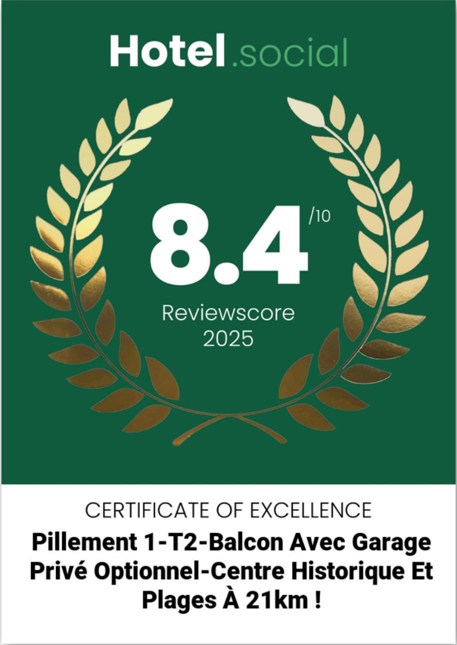 Pillement 1-T2-balcon avec garage privé optionnel-Centre historique et plages à 21km ! Pézenas Esterno foto